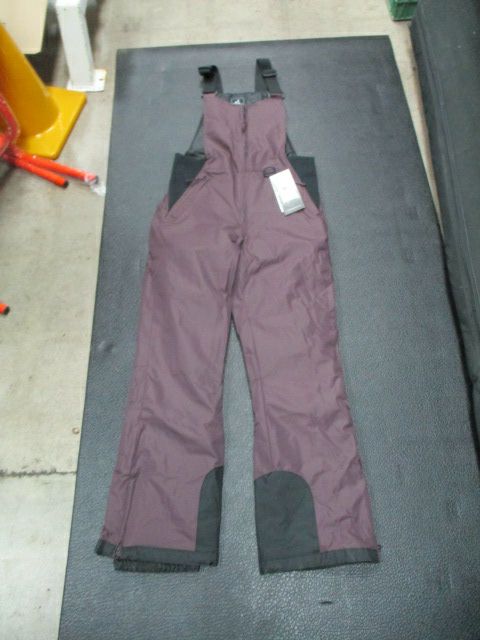 New Pulse Overland Snow Bib Adult Size 1XL - Black Cherry