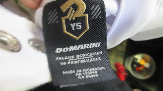 Load image into Gallery viewer, Used Demarini White Open Bottom Baseball Pants Youth Small
