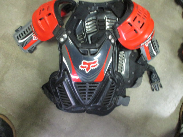 Load image into Gallery viewer, Used Fox Racing Black/Red MX CHEST PROTECTOR
