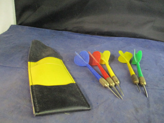 Used 5 Metal Darts w/ Pouch