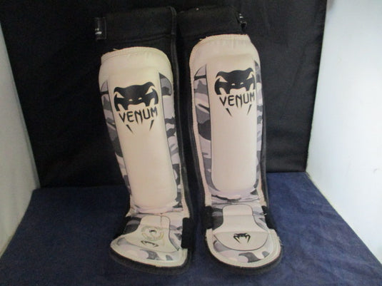 Used Venum MMA Boxing Shin Guards Size Youth Medium