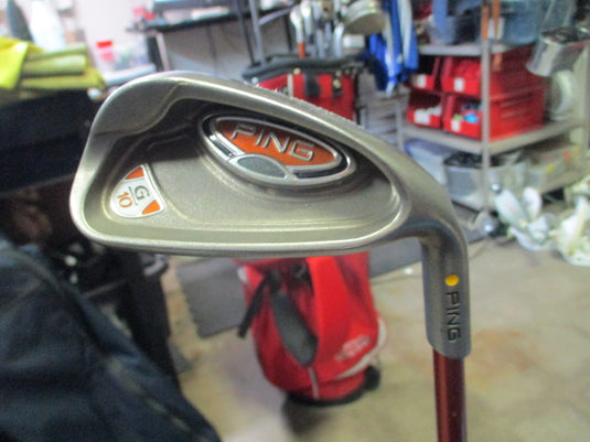 Used Ping G 10 Yellow Dot RH 9 Iron regular Flex