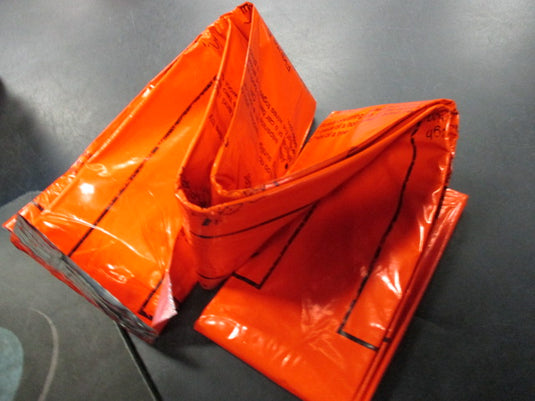 Used Orange Fire Shelter