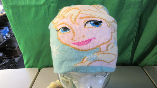 Used Disney Frozen Winter Hat w/ Braid