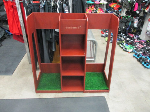 Used SuniBoxi Golf Bag Organizer, Premium Wooden Golf Storage Rack