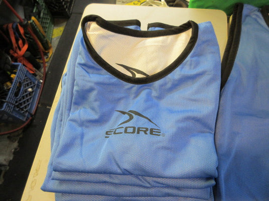 Used Score Reversible Pinnies White/Blue - Set of 6 (17