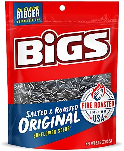 New Bigs Salted & Fire Roasted Original Sunflower Seeds