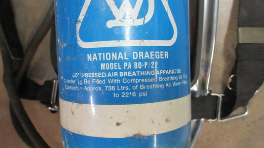 Used Drager PA 80 45 Self Contained Breathing Apparatus Mask Not Included