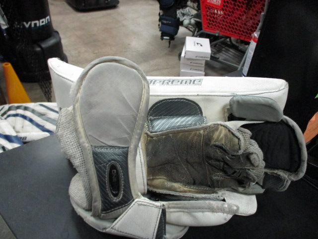 Load image into Gallery viewer, Used Bauer Supreme One100 Goalie Blocker Size Senior - Glove Has Wear
