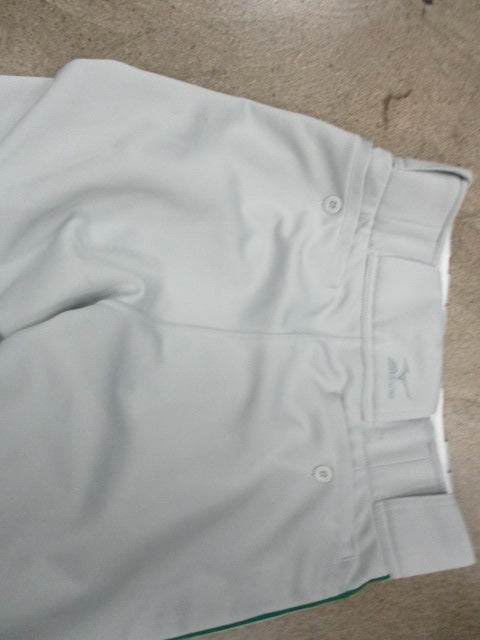 Load image into Gallery viewer, Mizuno Performance Gray Baseball Pants Sz XS - Green Piping
