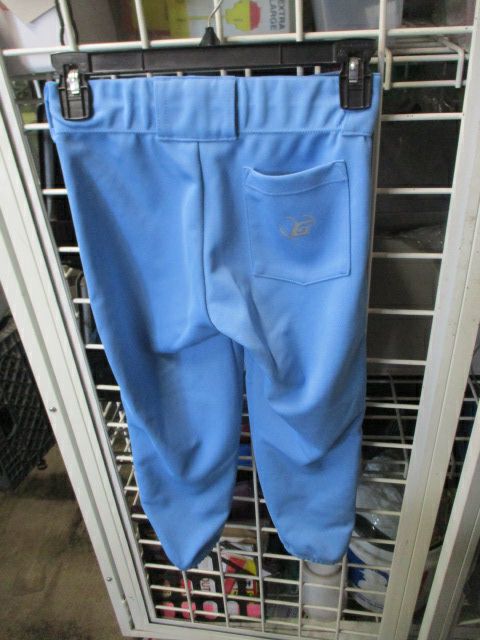 Load image into Gallery viewer, Used The Gluv Blue &amp; White Piping Softball Pants Adult Size XS - wear on ankles
