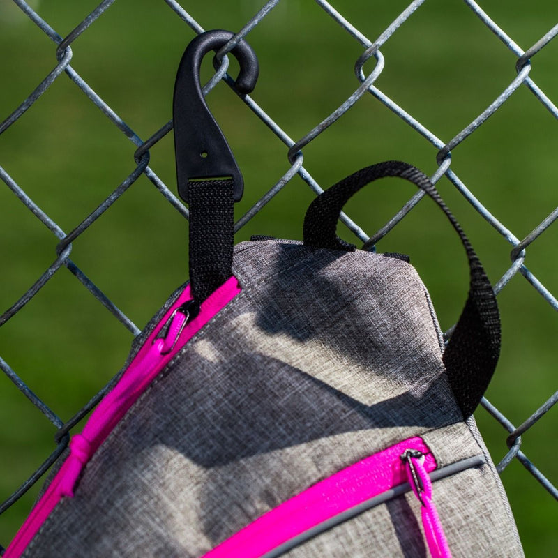 Load image into Gallery viewer, New Franklin Pickleball Sling Bag - Grey/Pink
