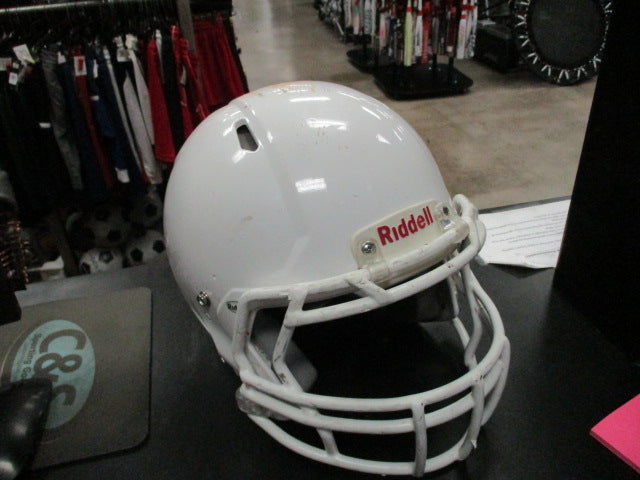 Load image into Gallery viewer, Used Riddell Victor Football Helmet Youth XL Initial Season 2014
