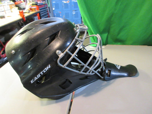 Used Easton Black Magic Catcher's Helmet w/ Throat Guard Size 6 1/8 - 7 1/4"