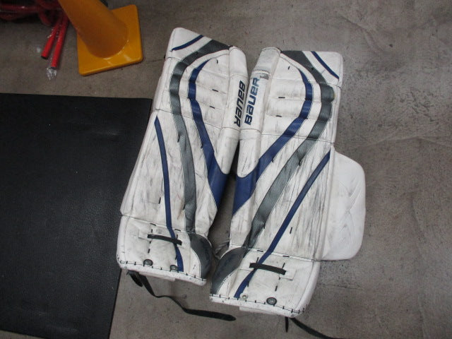 Load image into Gallery viewer, Used Bauer Vapor X60 Pro 37&quot; Hockey Goalie Leg Guards - Small Tear
