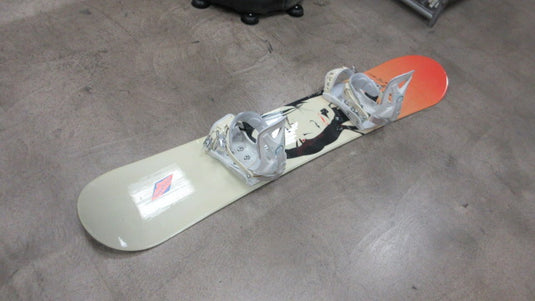 Used M3 Bedroom Eyes 153cm Snowboard W/ Lamar Bindings - DECK HAS WEAR