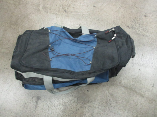 Load image into Gallery viewer, Used Athalon Duffel Travel Bag With Wheels And Scuba Diving Patches - Holes
