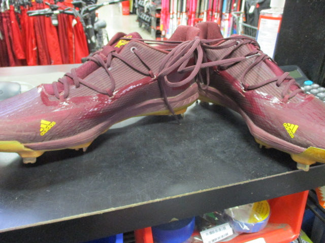 Load image into Gallery viewer, Used ASU Adidas Adizero Football Metal Cleats Mens Size 11 1/2
