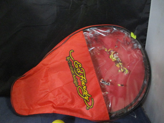 Used Ed Hardy Water Tennis / Paddle Set - 2 Paddles, Ball, Bag