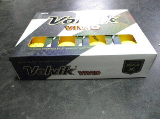 Volvik Vivid Matte Yellow Dozen Golf Balls