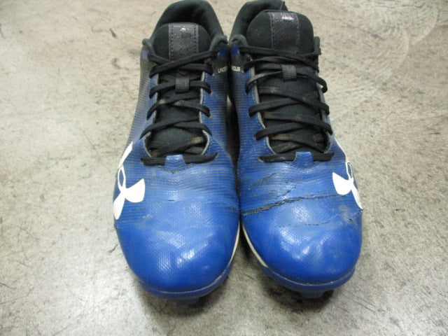 Load image into Gallery viewer, Used Under Armour Royal Cleats Size 9.5
