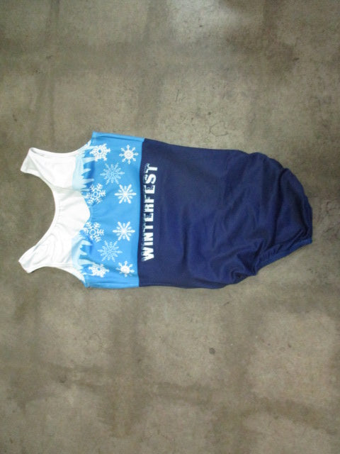 Load image into Gallery viewer, Used GK Gymnastics / Dance Leotard Winterfest Adult Medium
