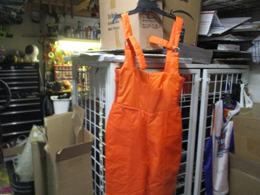 Used Aspen Orange Snow Bibs Size Large