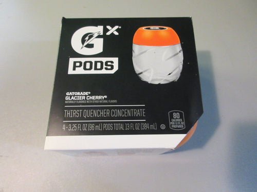 New Gatorade GX Pods Glacier Cherry 4 CT