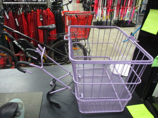 Used Purple Bicycle Basket