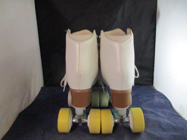 Load image into Gallery viewer, Used Edea Eco Rhinestone Quad Roller Skates Women&#39;s Size 8 Made in Italy
