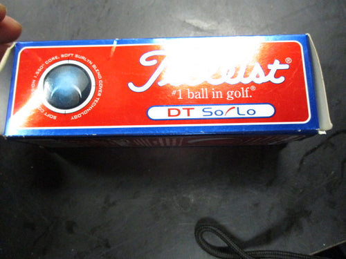 Used Titleist DT Solo 3- Piece Golf Ball Set