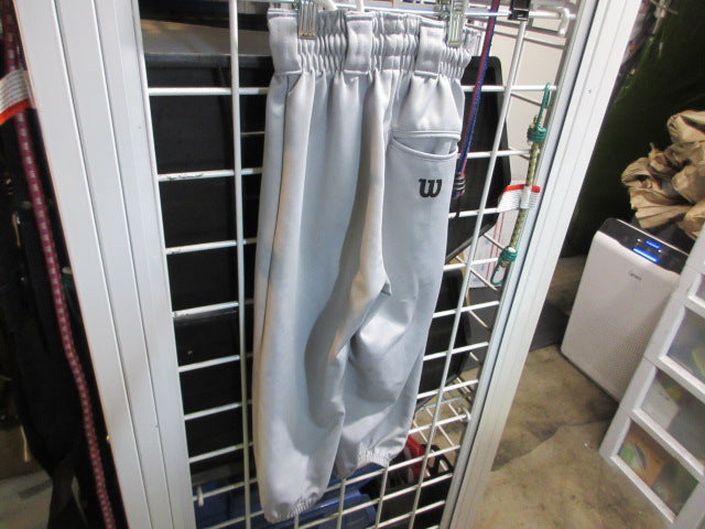 Load image into Gallery viewer, Used Wilson Grey Baseball Pants Size Youth XS
