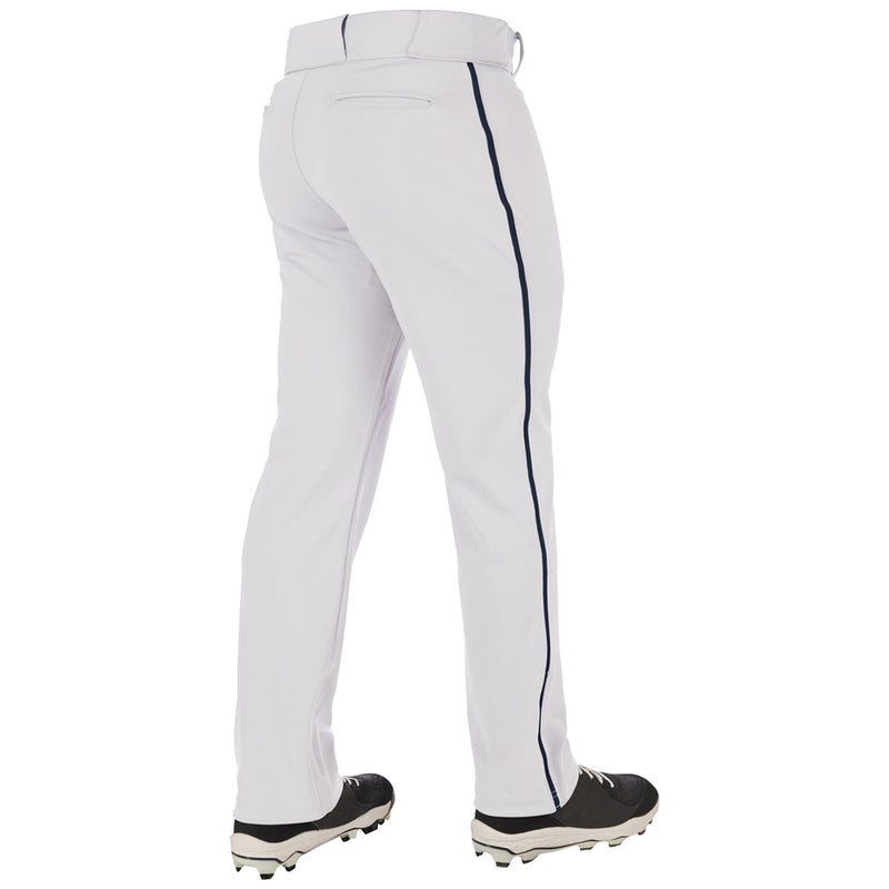 Load image into Gallery viewer, Champro Triple Crown White Open Bottom Baseball Pants w/ Black Piping Youth Size
