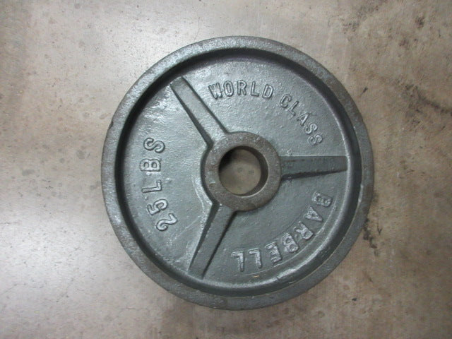 Load image into Gallery viewer, Used World Class Barbell 25 LB Olympic Weight Plate
