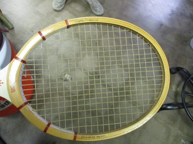 Load image into Gallery viewer, Used Vintage Wilson Jack Kramer Autograph Tennis Racket 4 3/8 M Tennis Raquet
