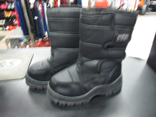 Used WFS Black Boots Kids Size 4