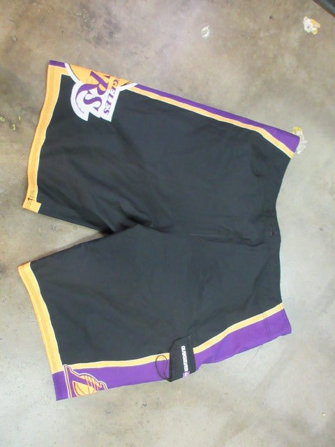 Load image into Gallery viewer, Use Quicksilver LA Lakers Swim Shorts Size 38
