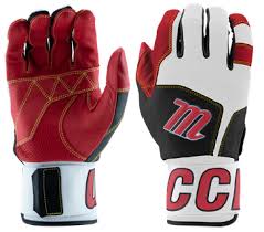 New Marucci Blacksmith Batting Gloves - Adult Size Large- Red/Black