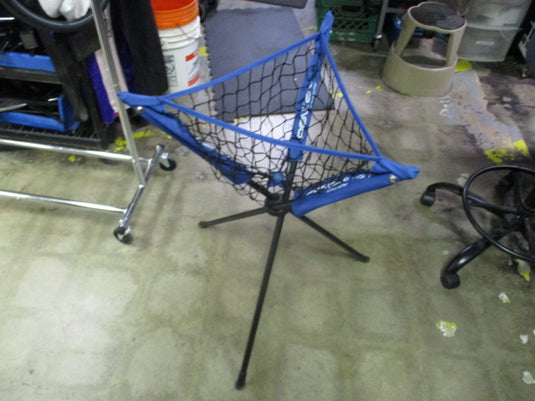 Used Blue Softball Power Net  Ball Caddy