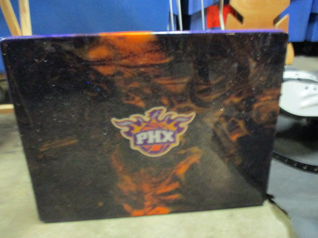 Load image into Gallery viewer, New Custom Made Epoxy Phoenix Suns Wood Folding Table 19&quot;x15&quot; x26.5&quot; Tall
