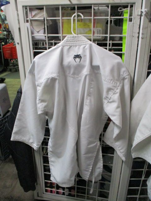 Used Venum Elite Kata White Karate Gi Jacket Size 3/160 - small sweat stains