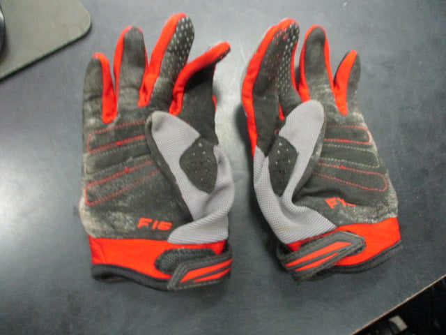 Load image into Gallery viewer, Used Fly Racing F-16 Riding Gloves Size Youth Medium
