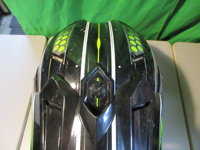 Load image into Gallery viewer, Used Gmax Dot Size Small Black/Green Motocross Helmet
