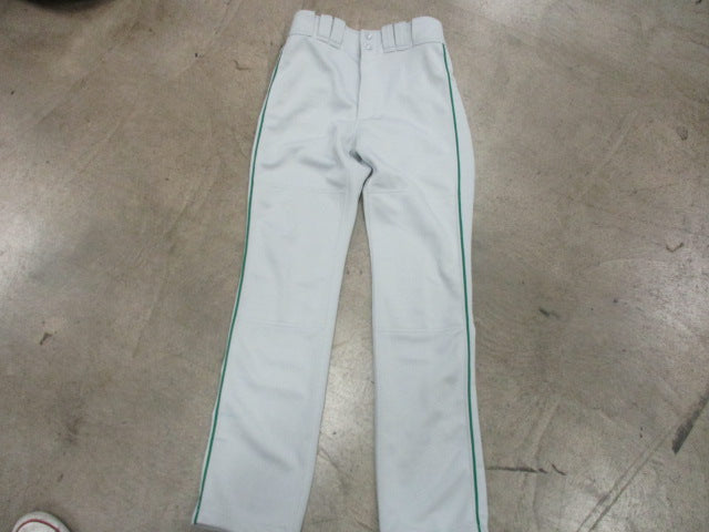 Load image into Gallery viewer, Mizuno Performance Gray Baseball Pants Sz XS - Green Piping
