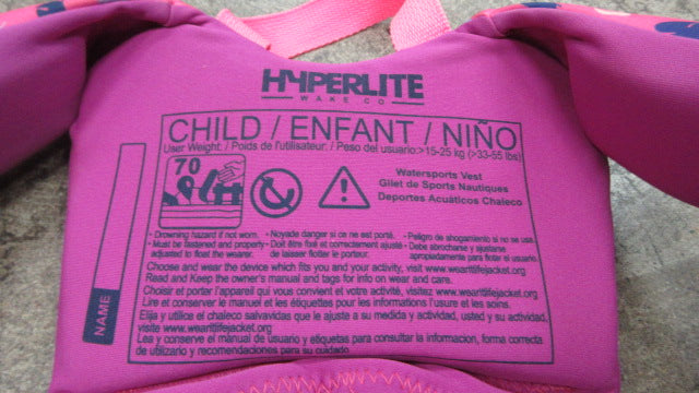 Load image into Gallery viewer, Used Hyper Lite Kids Collective Lifejacket 33 -55lbs
