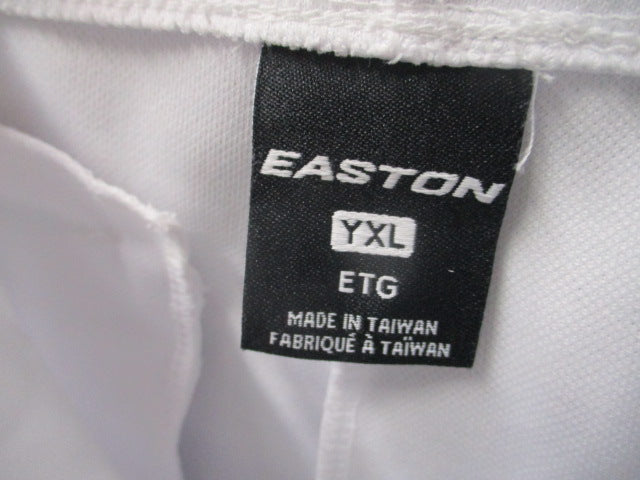 Load image into Gallery viewer, Used Easton White Elastic Bottom Pants Youth Size XL
