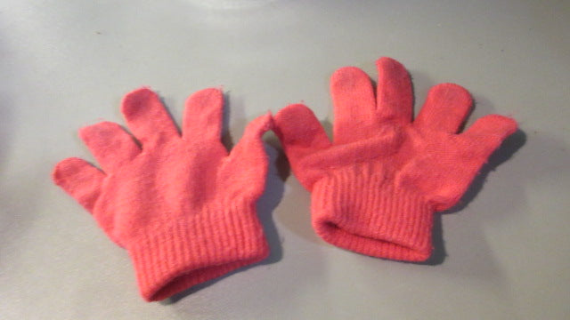 Load image into Gallery viewer, Used Toddler Pink Knit Gloves
