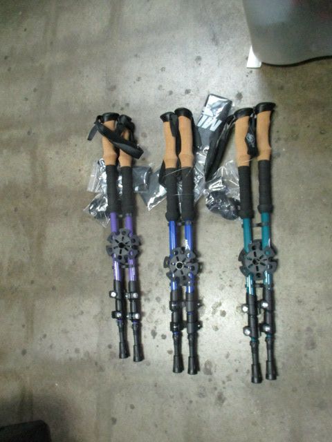 Load image into Gallery viewer, New Erik Sports MINCLIM X Trekking Poles - Blue
