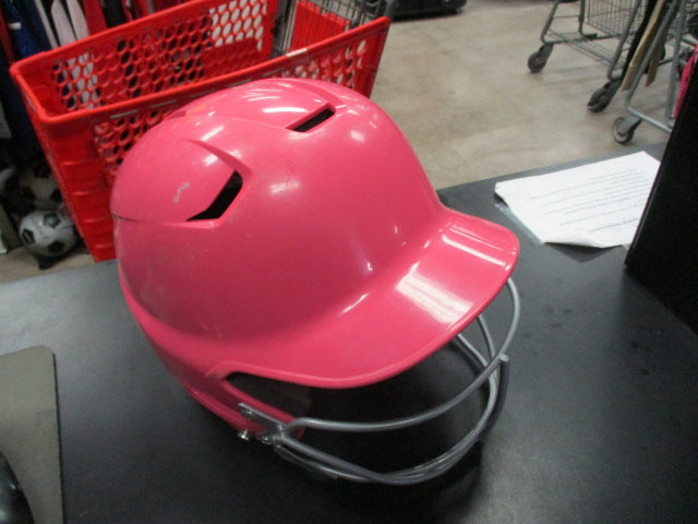 Load image into Gallery viewer, Used Easton Z5 Pink Batting Helmet W/ Mask (Cheek Pads Are Worn)
