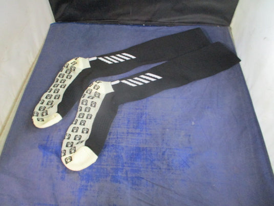 New Black Grip Soccer Socks Size 6 - 8.5